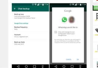 whatsapp now lets you backup conversations to... whatsapp now lets you backup conversations to...