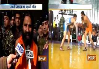 baba ramdev s veiled kushti skills would leave... baba ramdev s veiled kushti skills would leave...