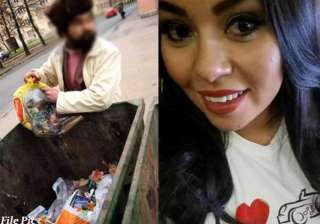 she saw a poor guy looking for food in trash. and... she saw a poor guy looking for food in trash. and...