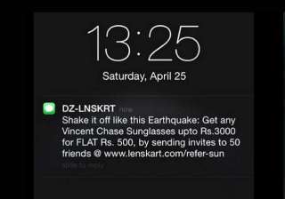 lenskart s jibe on nepal earthquake twitter... lenskart s jibe on nepal earthquake twitter...