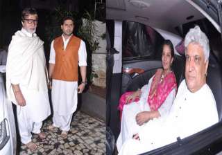 amitabh bachchan abhishek bachchan spotted at... amitabh bachchan abhishek bachchan spotted at...
