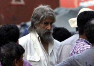big b s encounter with reality on shamitabh sets... big b s encounter with reality on shamitabh sets...