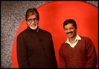 amitabh bachchan and arvind kejriwal come face to... amitabh bachchan and arvind kejriwal come face to...