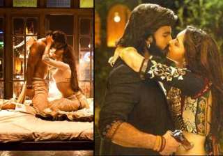 deepika and ranveer share passionate kisses in... deepika and ranveer share passionate kisses in...