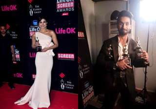 21st annual life ok screen awards shahid kapoor... 21st annual life ok screen awards shahid kapoor...