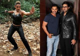 john abraham and abhishek bachchan wish esha deol... john abraham and abhishek bachchan wish esha deol...