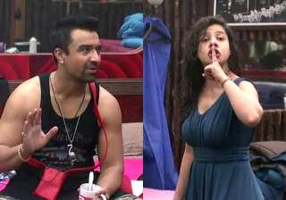 bigg boss 8 halla bol day 2 sambhavna hurls shoe... bigg boss 8 halla bol day 2 sambhavna hurls shoe...