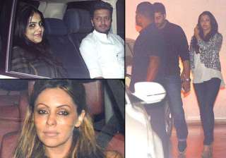 karan johar s party abhishek aishwarya farhan... karan johar s party abhishek aishwarya farhan...