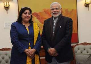 british filmmaker gurinder chadha meets pm... british filmmaker gurinder chadha meets pm...
