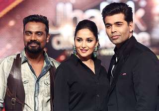 madhuri dixit karan johar remo d souza launch... madhuri dixit karan johar remo d souza launch...