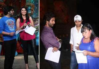 parineeti and shahid s jodi on the sets of comedy... parineeti and shahid s jodi on the sets of comedy...