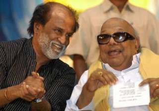 rajinikanth meets m karunanidi wishes him belated... rajinikanth meets m karunanidi wishes him belated...