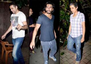 ranveer abhay spotted partying with zoya akhtar... ranveer abhay spotted partying with zoya akhtar...
