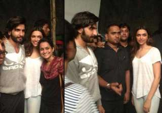 ranveer and deepika spotted at ram leela wrap up... ranveer and deepika spotted at ram leela wrap up...