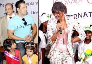 salman and priyanka s day out with kids view pics... salman and priyanka s day out with kids view pics...