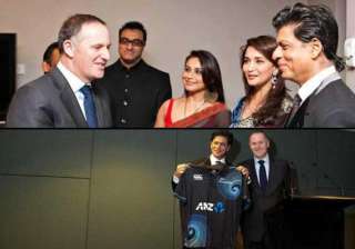 shah rukh khan dines with new zealand pm john key... shah rukh khan dines with new zealand pm john key...