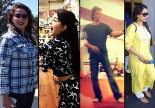 shah rukh madhuri rani jacqueline having gala... shah rukh madhuri rani jacqueline having gala...