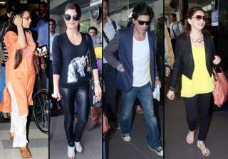 shah rukh rani madhuri jacqueline spotted at... shah rukh rani madhuri jacqueline spotted at...