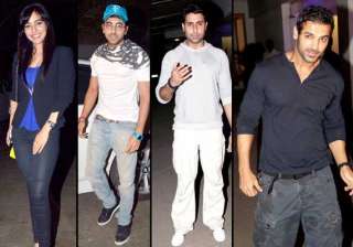 stars attend special screening of madras cafe... stars attend special screening of madras cafe...