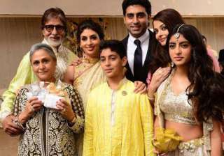 the complete bachchan family spotted at a wedding... the complete bachchan family spotted at a wedding...