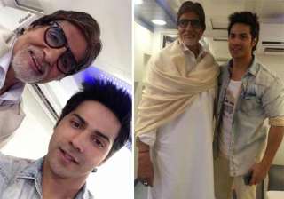 when varun dhawan met big b and took a selfie... when varun dhawan met big b and took a selfie...