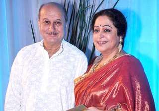 anupam kher lends support to wife kirron wishes... anupam kher lends support to wife kirron wishes...