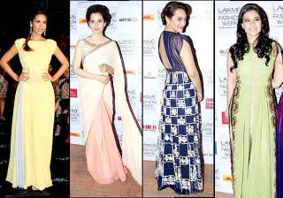 kangana sonakshi jacqueline kajol dazzle at lfw... kangana sonakshi jacqueline kajol dazzle at lfw...