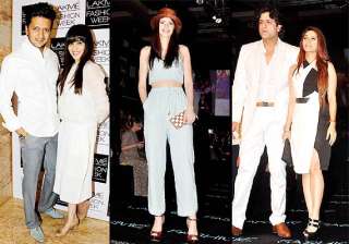 kalki genelia tanishaa grace day 2 of lfw 2014... kalki genelia tanishaa grace day 2 of lfw 2014...