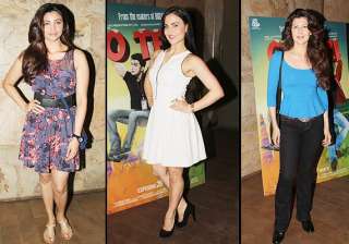 o teri special screening not salman but his lady... o teri special screening not salman but his lady...