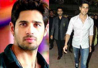 sidharth malhotra slams report of karan johar... sidharth malhotra slams report of karan johar...