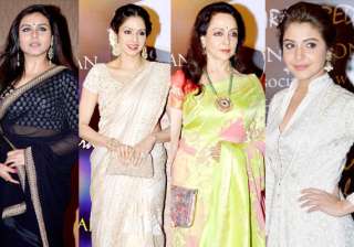 sridevi hema malini anushka and rani at yash... sridevi hema malini anushka and rani at yash...