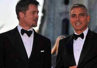 george clooney ropes in pal brad pitt to be his... george clooney ropes in pal brad pitt to be his...