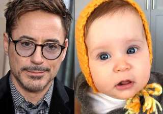 robert downey jr. shares first image of daughter... robert downey jr. shares first image of daughter...