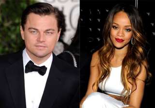 leonardo dicaprio rihanna s flirty moment - India... leonardo dicaprio rihanna s flirty moment - India...