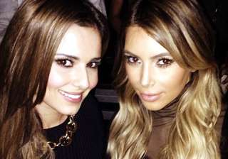 new besties in town kim and cheryl pose for a... new besties in town kim and cheryl pose for a...