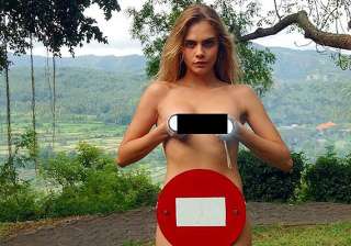 cara delevingne treats fans with raunchy picture... cara delevingne treats fans with raunchy picture...
