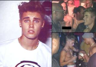 shirtless justin bieber parties with topless... shirtless justin bieber parties with topless...