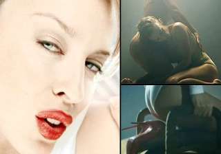 kylie minogue sheds clothes in new raunchy video... kylie minogue sheds clothes in new raunchy video...