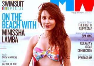 minissha poses in bikini for man s world - India... minissha poses in bikini for man s world - India...
