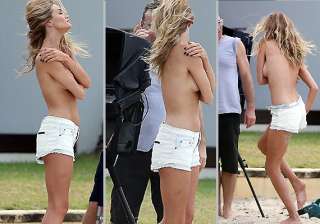 model rosie huntington whiteley goes topless in... model rosie huntington whiteley goes topless in...