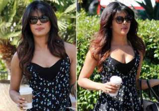 priyanka chopra spotted in an eye popping dress... priyanka chopra spotted in an eye popping dress...