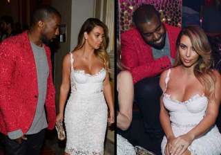 rapper kayne west can t keep her eyes off kim s... rapper kayne west can t keep her eyes off kim s...