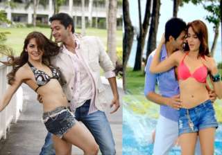 shazahn displays her bikini bod in housefull 2 -... shazahn displays her bikini bod in housefull 2 -...