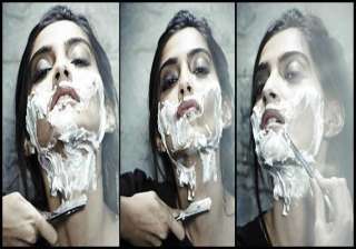 omg sonam kapoor caught shaving her face see pics... omg sonam kapoor caught shaving her face see pics...
