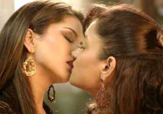 sunny leone and sandhya mridul lock lips in... sunny leone and sandhya mridul lock lips in...