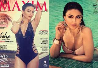 soha ali khan turns wet and seductive for maxim... soha ali khan turns wet and seductive for maxim...