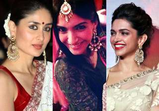 kareena deepika sonam give chand balis a new... kareena deepika sonam give chand balis a new...