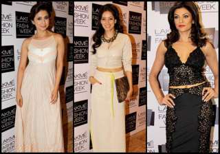 lakme fashion week 2014 urmila sushmita vidya... lakme fashion week 2014 urmila sushmita vidya...