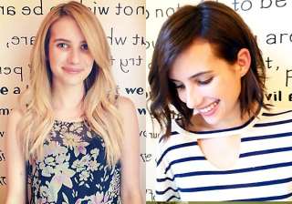 emma roberts flaunts auburn tinged colour locks -... emma roberts flaunts auburn tinged colour locks -...