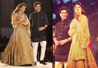 jacqueline fernandez becomes gold bride for... jacqueline fernandez becomes gold bride for...